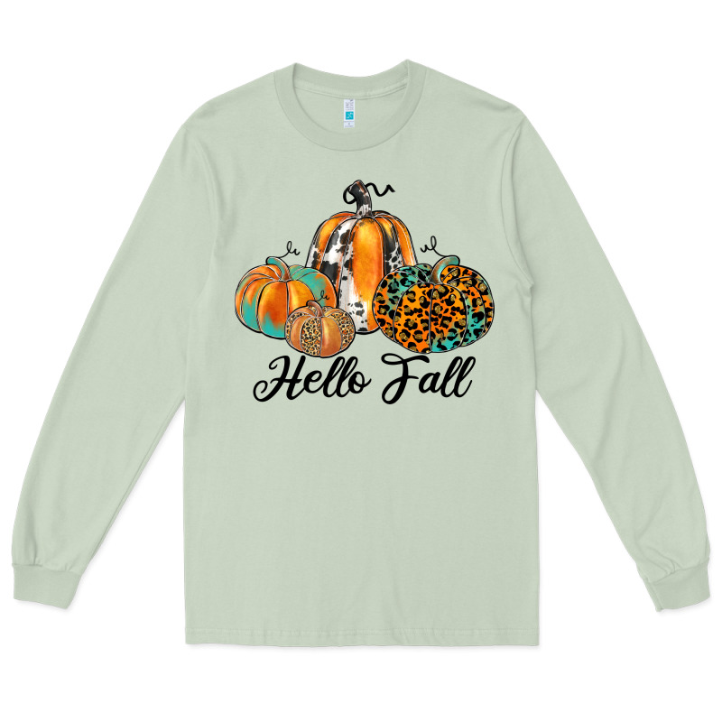 Hello Fall Long Sleeve Tee by JahusDesignShop | Teevron