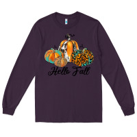 Plum hello fall Long Sleeve Tee - JahusDesignShop