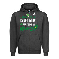 Charcoal Heather Safety First Drink With A Nurse Zipper Hoodie - Bettercallsaul