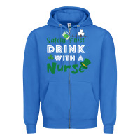 True Royal Safety First Drink With A Nurse Zipper Hoodie - Bettercallsaul