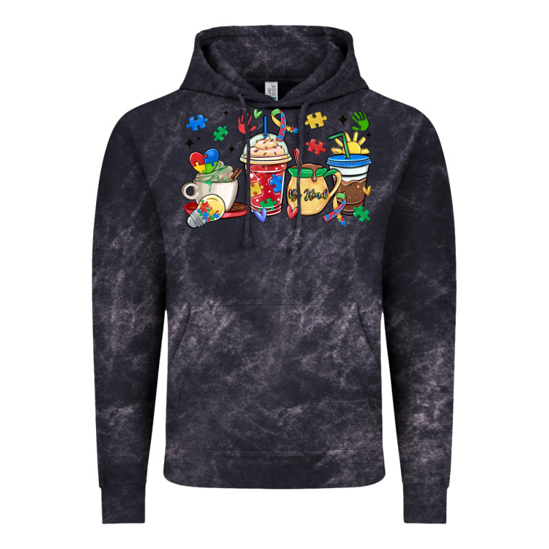 Autism Awareness Day Coffee Cups Vintage Hoodie by MaliasSmallBusiness | Teevron