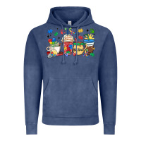 Vintage Denim autism awareness day coffee cups Vintage Hoodie - MaliasSmallBusiness