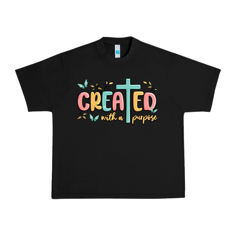 Created With A Purpose Urban Heavy Tee by MaliasSmallBusiness | Teevron