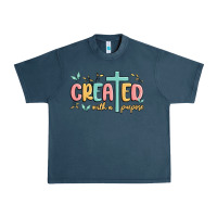 Midnight Navy created with a purpose Urban Heavy Tee - MaliasSmallBusiness