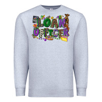 Heather Grey loan officer mardi gras cowgirl Premium Sweatshirt - CowGirlArtShop