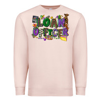 Pale Pink loan officer mardi gras cowgirl Premium Sweatshirt - CowGirlArtShop