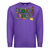 Purple loan officer mardi gras cowgirl Premium Sweatshirt - CowGirlArtShop