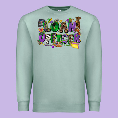 Loan Officer Mardi Gras Cowgirl Premium Sweatshirt Designed By Cowgirlartshop