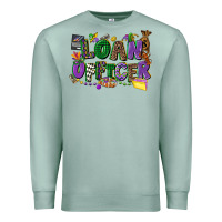Seafoam loan officer mardi gras cowgirl Premium Sweatshirt - CowGirlArtShop