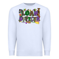 White loan officer mardi gras cowgirl Premium Sweatshirt - CowGirlArtShop