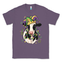 Lavender mardi gras cow Classic Tee - MaliasSmallBusiness