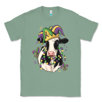Sage mardi gras cow Classic Tee - MaliasSmallBusiness