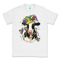 White mardi gras cow Classic Tee - MaliasSmallBusiness