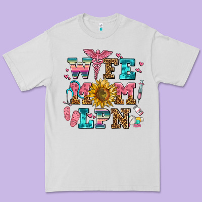 Wife Mom Lpn Premium Tee Designed By Adodesignshop