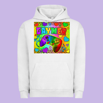 Lgbtq+ Gaymer With Hearts Tumbler Urban Hoodie Designed By Bundleandbundleshop