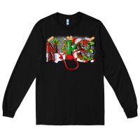 Black nurse christmas Long Sleeve Tee - MaliasSmallBusiness