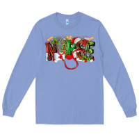 Colony Blue nurse christmas Long Sleeve Tee - MaliasSmallBusiness