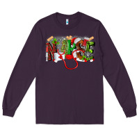 Plum nurse christmas Long Sleeve Tee - MaliasSmallBusiness