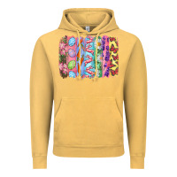 Vintage Mustard Easter Brushstrokes Vintage Hoodie - RanaPortraitStore