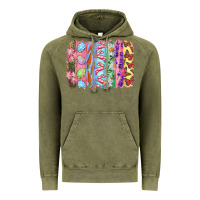 Vintage Olive Easter Brushstrokes Vintage Hoodie - RanaPortraitStore