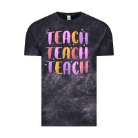 Cloud Black teach teach varsity Vintage Tee - MaliasSmallBusiness