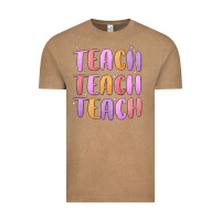 Vintage Coffee teach teach varsity Vintage Tee - MaliasSmallBusiness