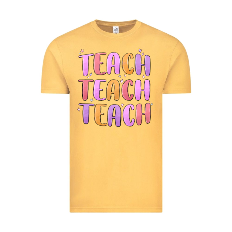 Teach Teach Varsity Vintage Tee by MaliasSmallBusiness | Teevron