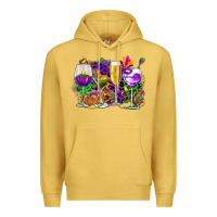 Antique Gold mardi gras wine glasses cowgirl Premium Hoodie - CowGirlArtShop