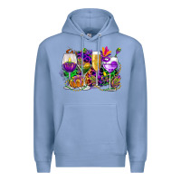 Colony Blue mardi gras wine glasses cowgirl Premium Hoodie - CowGirlArtShop