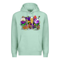 Seafoam mardi gras wine glasses cowgirl Premium Hoodie - CowGirlArtShop