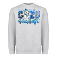 Heather Grey cozy season Heavyweight Sweatshirt - MaliasSmallBusiness