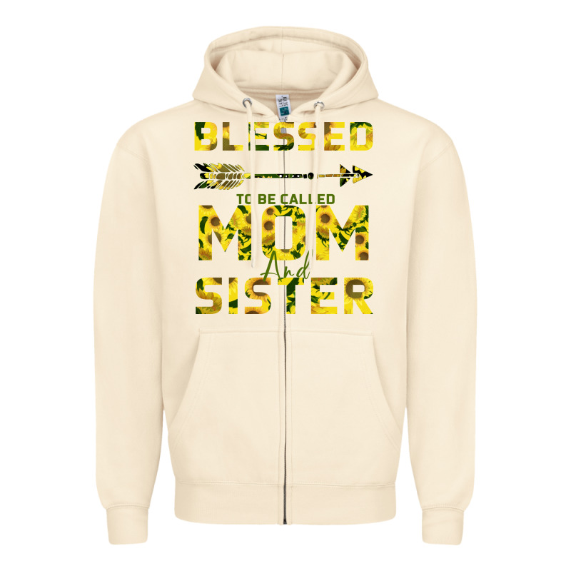 Blessed Mom And Sister Zipper Hoodie by Bettercallsaul | Teevron