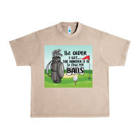 French Oak funny golf Urban Heavy Tee - MaliasSmallBusiness