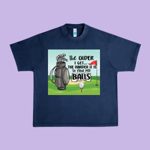 Funny Golf Urban Heavy Tee Designed By Maliassmallbusiness