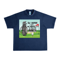 Navy funny golf Urban Heavy Tee - MaliasSmallBusiness