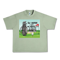 Oil Green funny golf Urban Heavy Tee - MaliasSmallBusiness