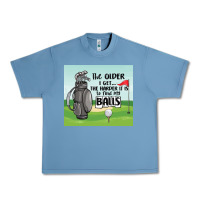 Pebble Blue funny golf Urban Heavy Tee - MaliasSmallBusiness