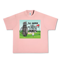 Salmon funny golf Urban Heavy Tee - MaliasSmallBusiness