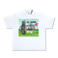 White funny golf Urban Heavy Tee - MaliasSmallBusiness
