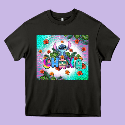 Ohana Stitch Heavy Core Tee Designed By Adodesignshop