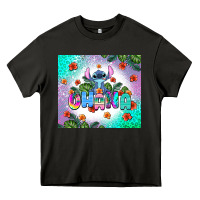 Asphalt ohana stitch Heavy Core Tee - AdoDesignShop