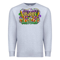 Heather Grey king cake calories dont count Premium Sweatshirt - CowGirlArtShop