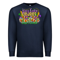 Navy king cake calories dont count Premium Sweatshirt - CowGirlArtShop