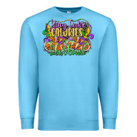 Ocean Blue king cake calories dont count Premium Sweatshirt - CowGirlArtShop