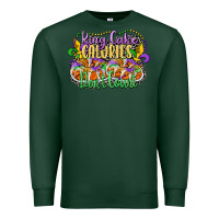 Sports Green king cake calories dont count Premium Sweatshirt - CowGirlArtShop