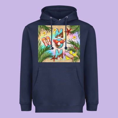 Summer Mom Heavyweight Hoodie Designed By Tumblerdesignbyshophia