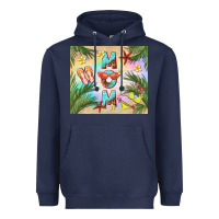 Navy summer mom Heavyweight Hoodie - TumblerDesignByShophia