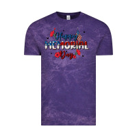 Cloud Purple happy memorial day Vintage Tee - MaliasSmallBusiness