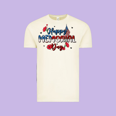 Happy Memorial Day Vintage Tee Designed By Maliassmallbusiness