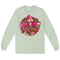 Matcha pink merry christmas Long Sleeve Tee - MaliasSmallBusiness